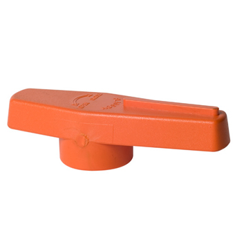 PVC hendel voor kogelkraan - oranje